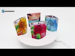 Smell Proof Zipper Cannabis Packaging Bags Custom Plastic Mylar Marijuana Weed Stand up Pouch