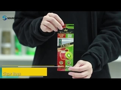 3 Side Seal Plastic Zipper Cigar Bags Blunt Wrap Pre Rolled Packaging Pouch