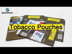 Rolling Tobacco Packaging Pouch Resealable 20g 50g 100g Customized Design