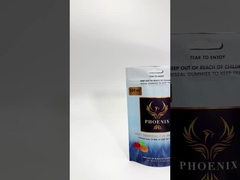 Metallic Printed CBD Gummies Packaging Bag Food Standing Zipper Pouch With UV Protection